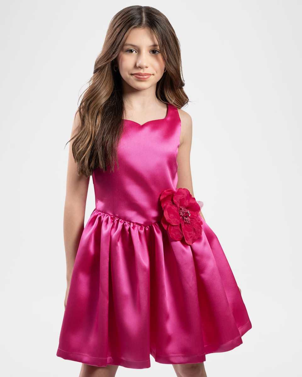 Girl's Jennifer Sweetheart Floral Applique Dress, Size 4-